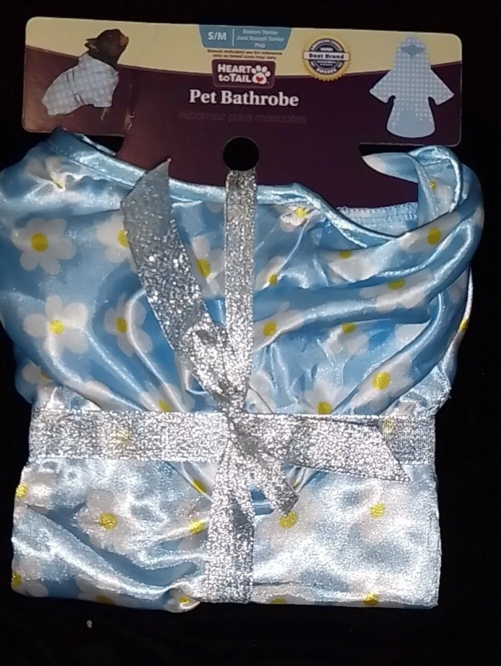Blue Daisy Pet Bathrobe